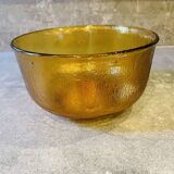 Amber glass salad bowl