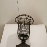 Wrought iron candle holder