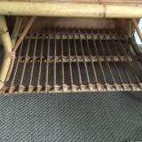 Table basse en rotin