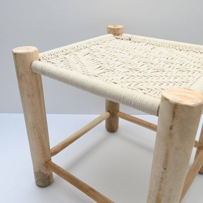 vintage Moroccan low stool