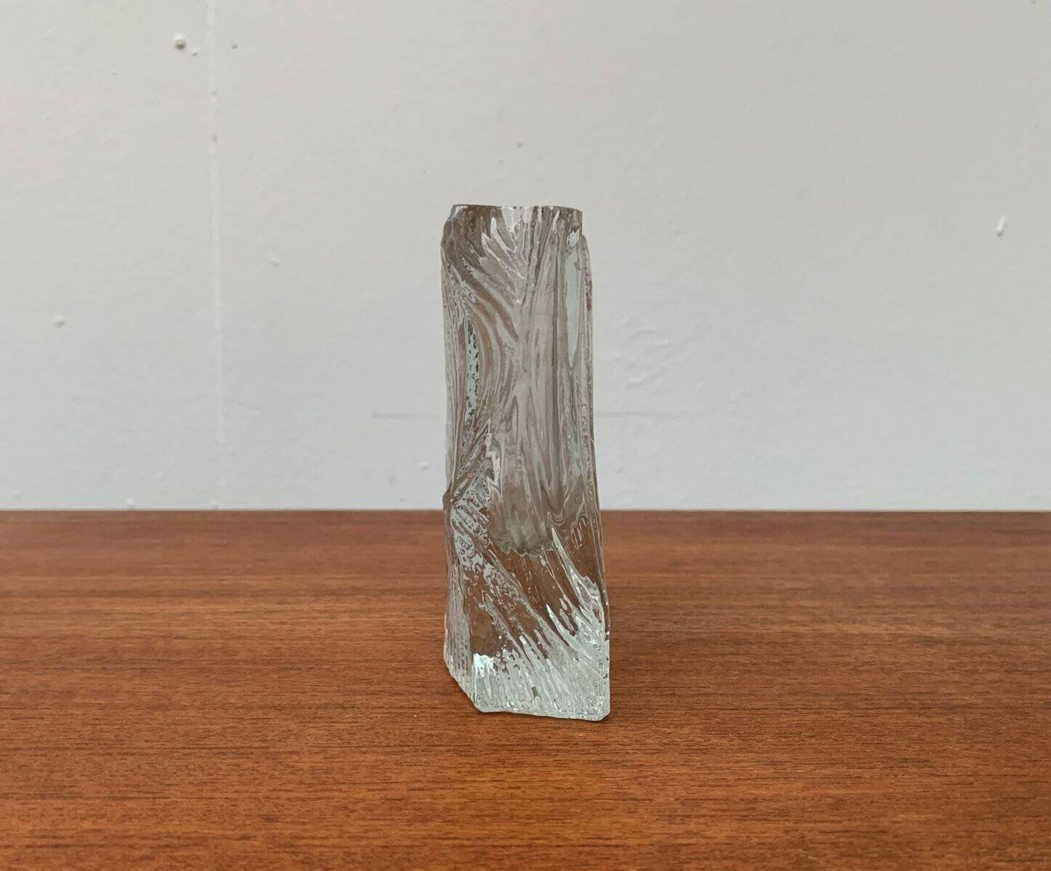 Vintage Glass Block Vase