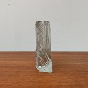 Vintage Glass Block Vase