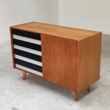 U-458 black and white sideboard by Jiri Jiroutek for Interier Praha