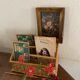 Braided wicker mail rack