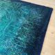 Large "space design" multi-color high pile rya rug by desso netherlands, 1970