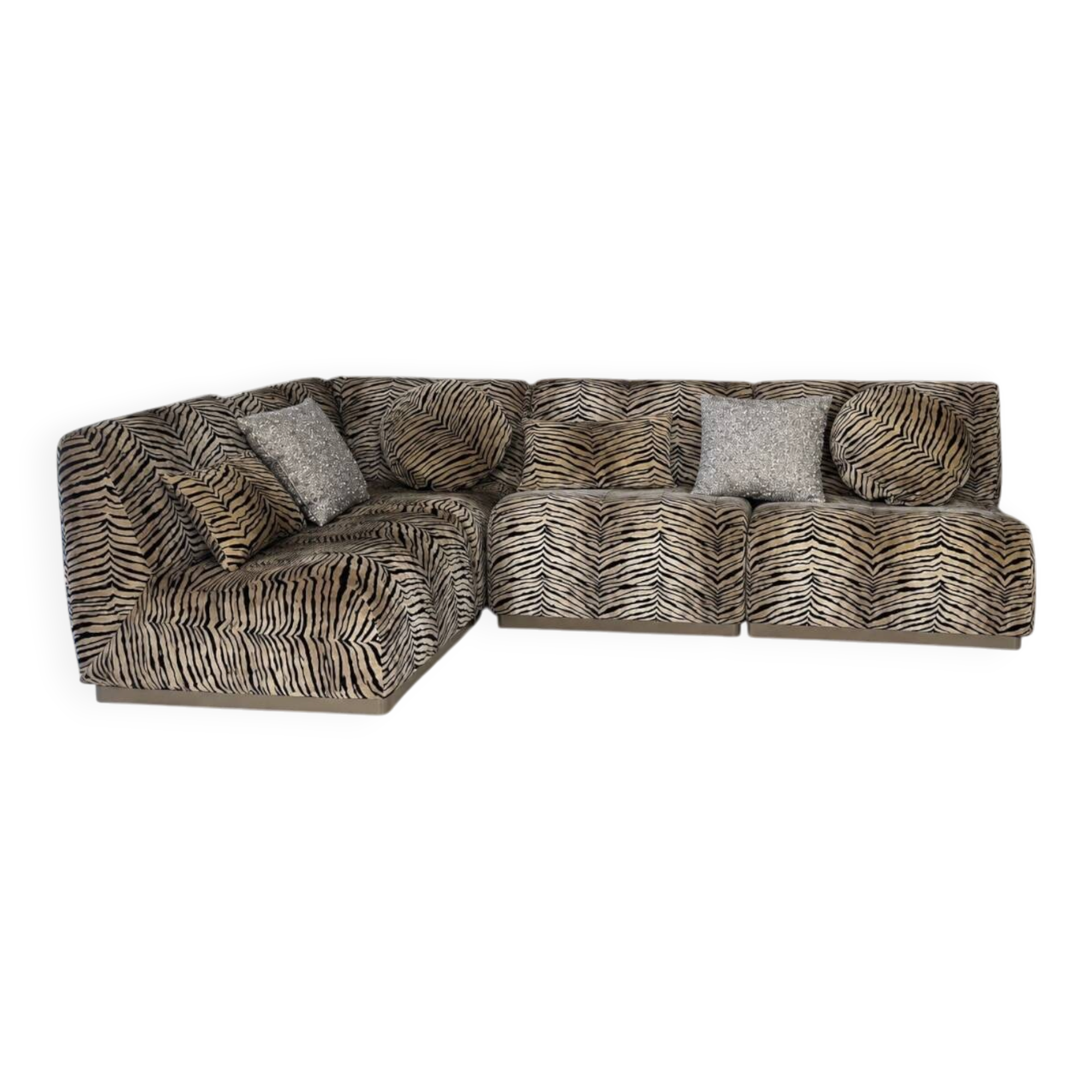 Round canapé - socialite family - tiger
