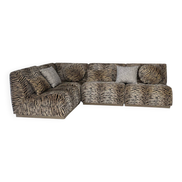Round canapé - socialite family - tiger