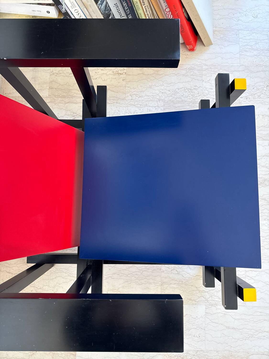 Red and Blue Chair by Gerrit Rietveld for Cassina