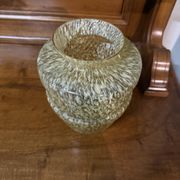 Art Deco vase in speckled glass