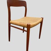 6 Niels Otto Moller chairs model 75