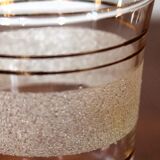 Set of 12 vintage 1950s granita glasses and pitcher