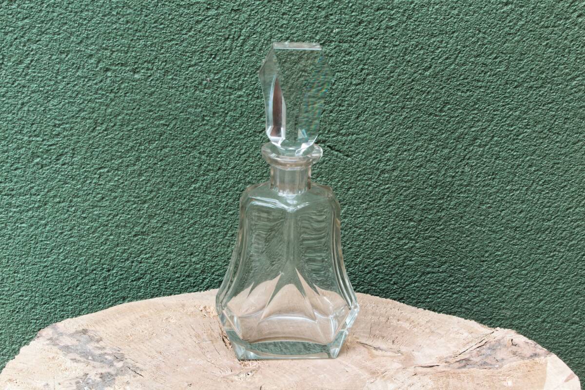 Art Deco cut crystal carafe