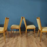 Ensemble de 4 chaises modernes, Danemark, années 1950