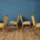 Ensemble de 4 chaises modernes, Danemark, années 1950
