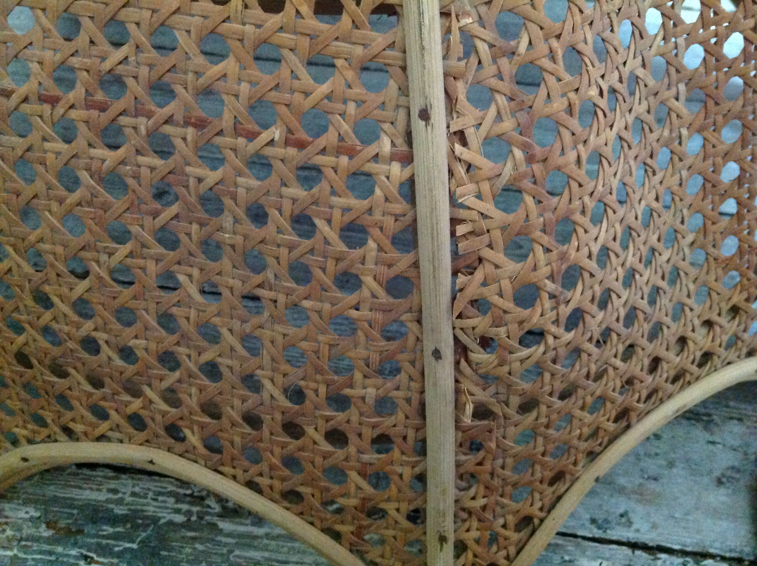 Rattan and caning hanging lamp