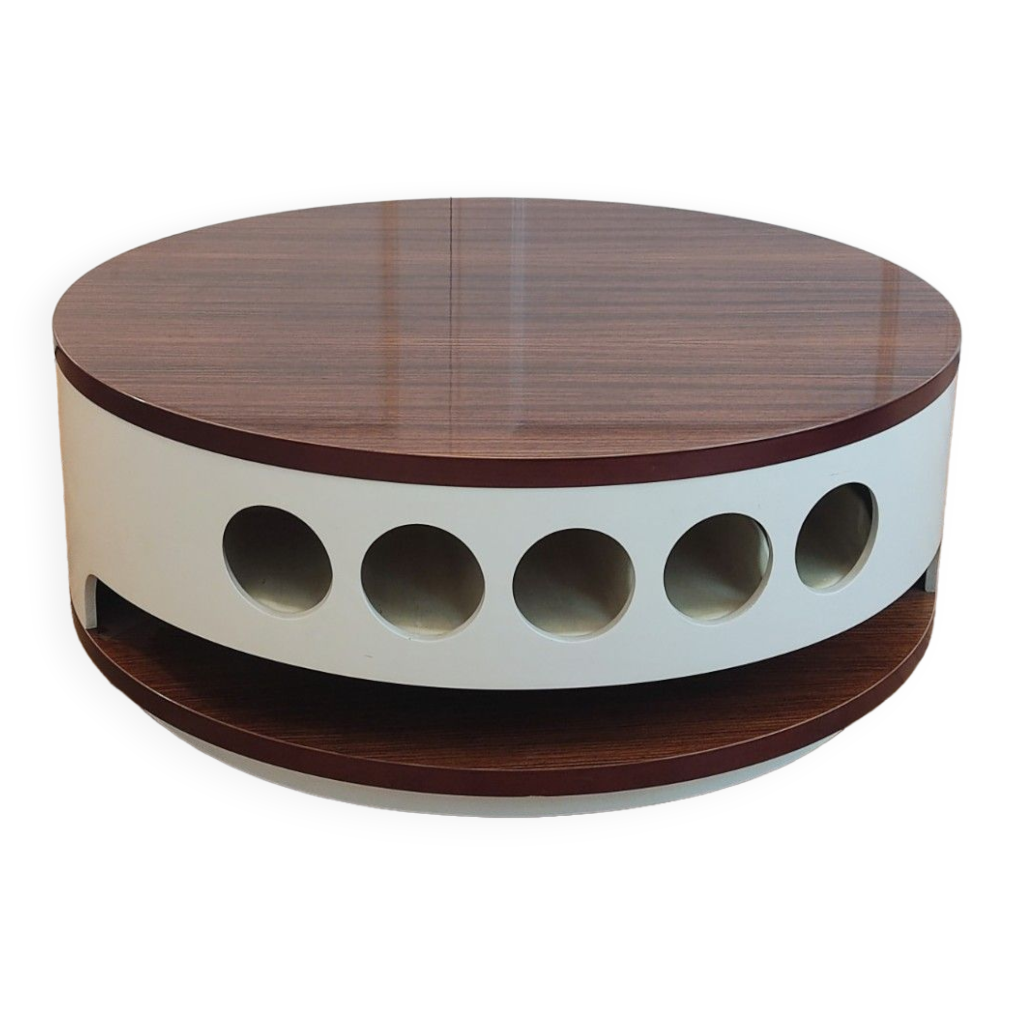 lacquered wood bar/coffee table - Italy 70s