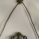 Large French Napoleon III Period Oval Bronze Wall Mirror, 19th Century