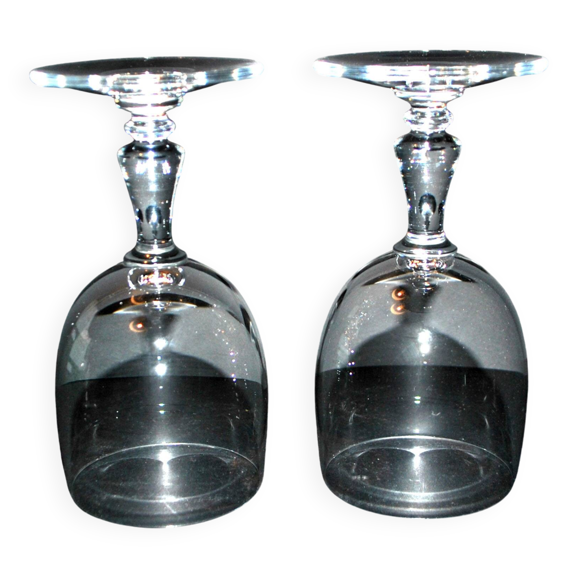 Set of 2 Uni crystal wine glasses from SAINT-LOUIS "2nd choice" H14cm