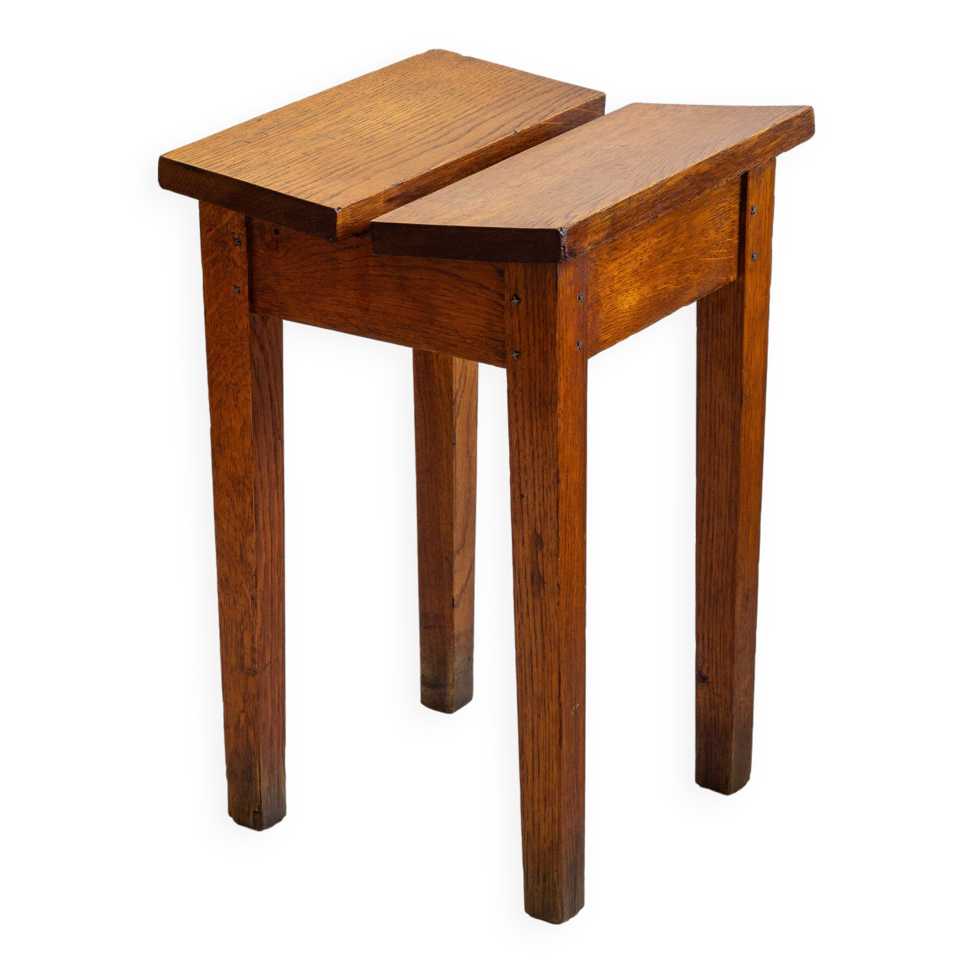 Wooden stool, reconstruction period, Anonymous craft work, 1950s