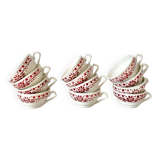 Old Sarreguemines cups
