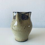 Pichet zoomorphe hibou en grès vintage