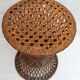 Stools tam-tam in rattan and wicker of the 1970s
