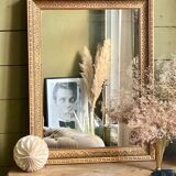 Large gilded wood mirror