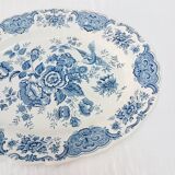 Ridgway Staffordshire oval flat, Windsor blue