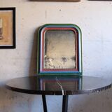 Small Louis Philippe colored patinated mirror