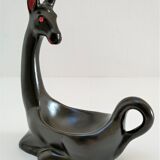 Empty pocket zoomorphic figure ceramic design 60s