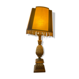 Pineapple lamp in gilded wood