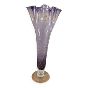 Ancien grand vase bullé - biot