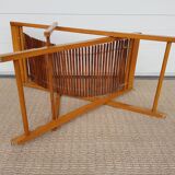 60s slatted sunbed lounger in 60s slats