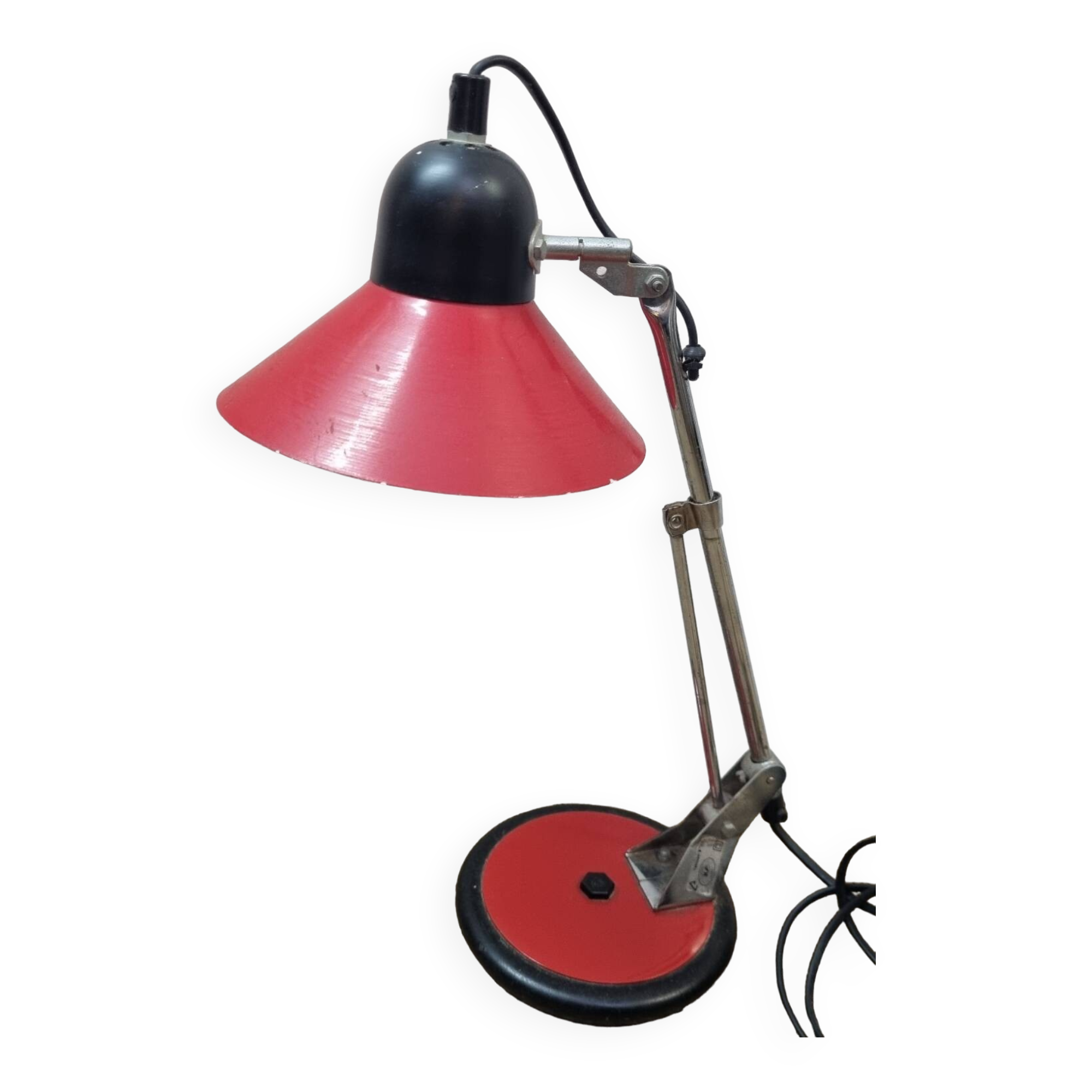 1970s metal desk lamp