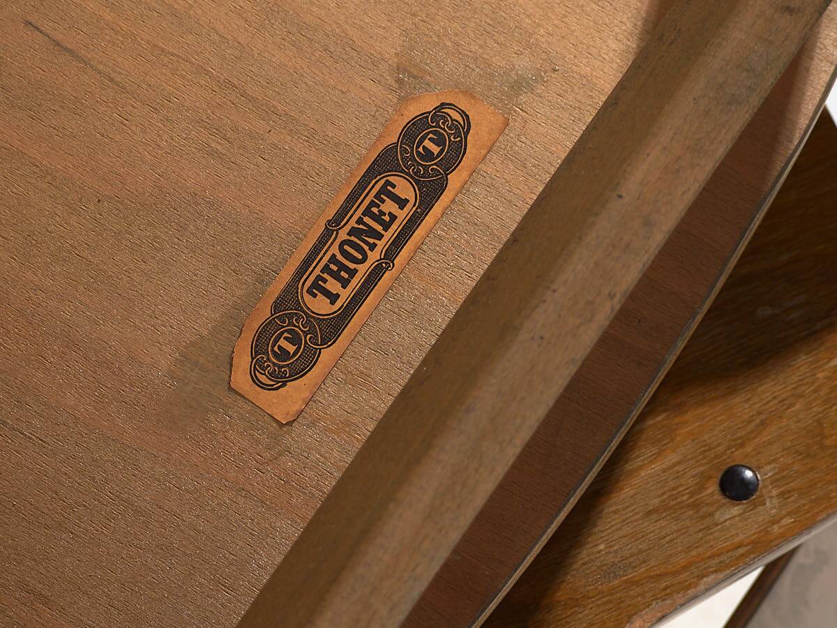 Vintage Thonet Dining Chairs (c.1950). Set of 6 pieces