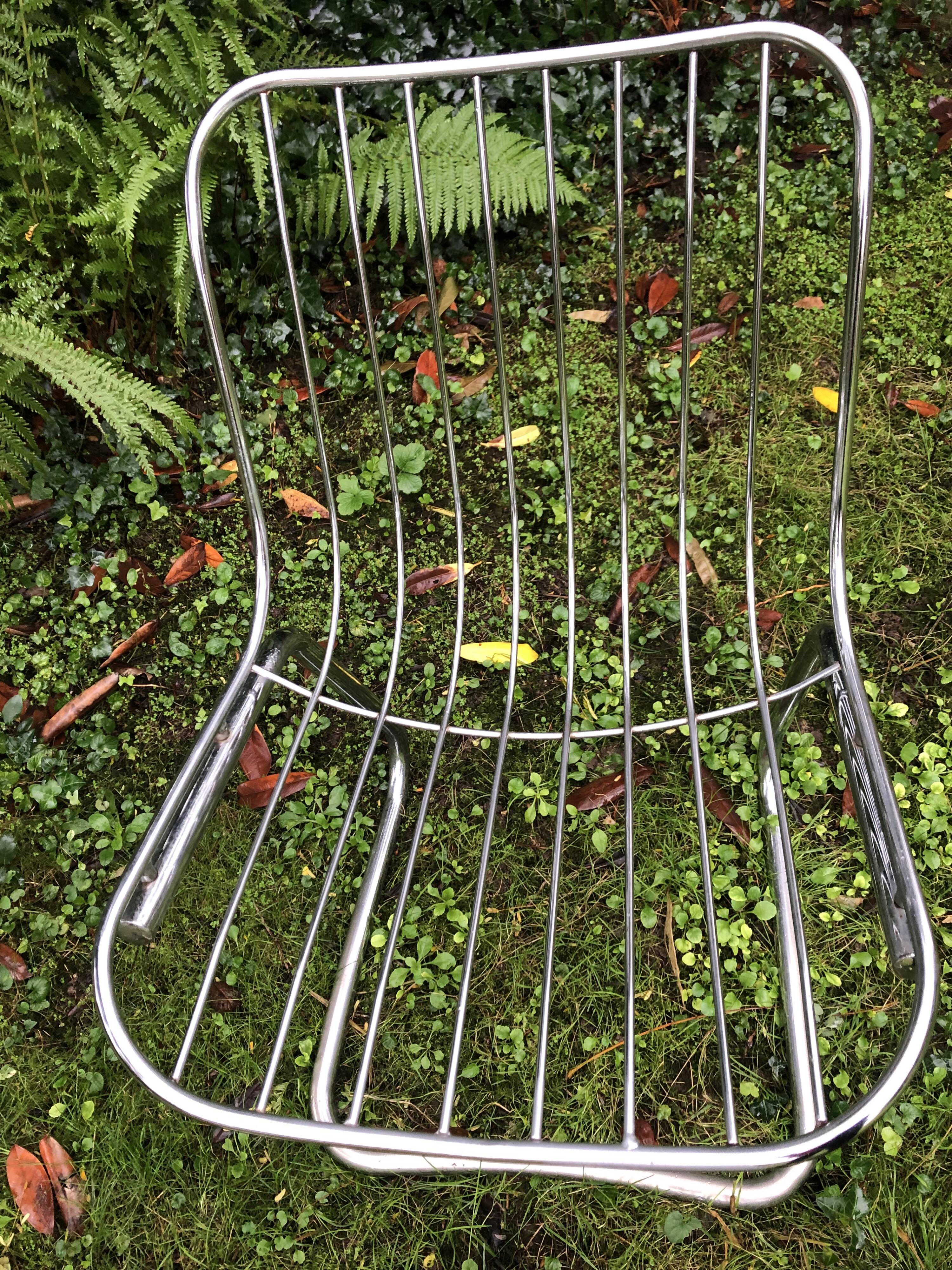 Chrome chairs style Rinaldi 70s