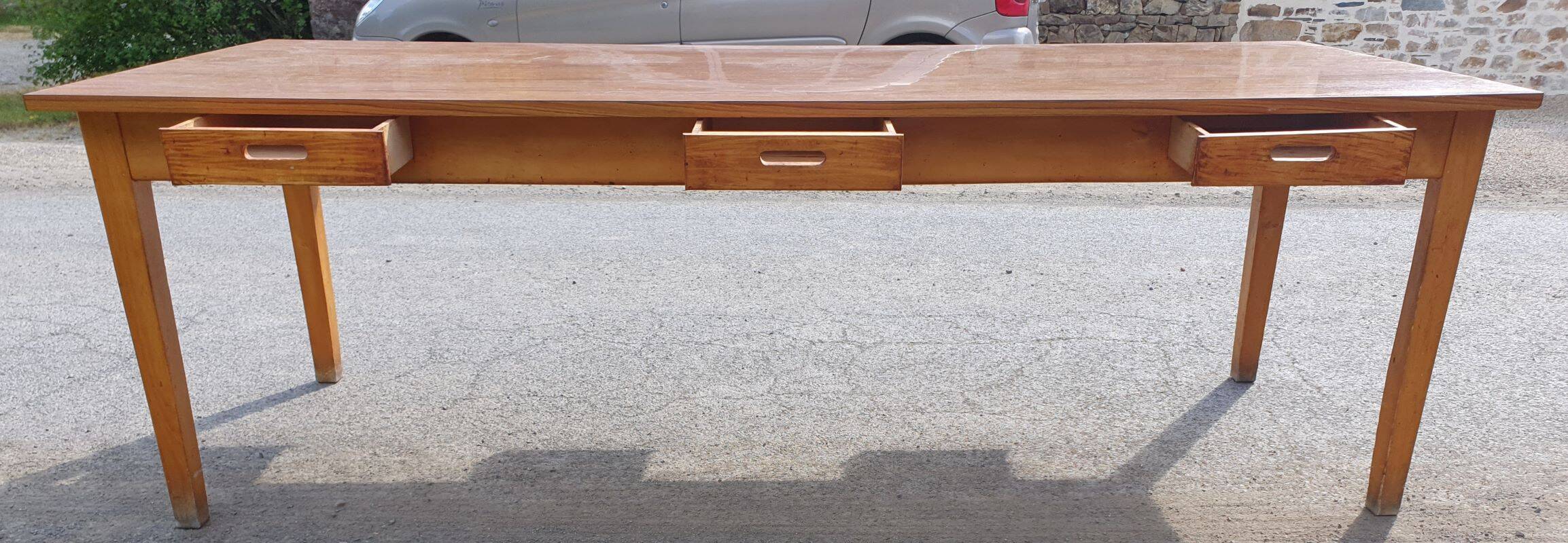 Community table with 6 drawers 2.32 m