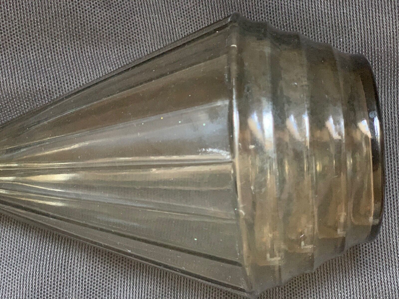 Black carafe, Art Deco, glass