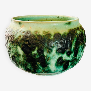 Vintage 1960 ceramic pot or vase cover