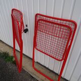 Pair of folding chairs Ted Net N. Gamelgaard 80s Ikéa