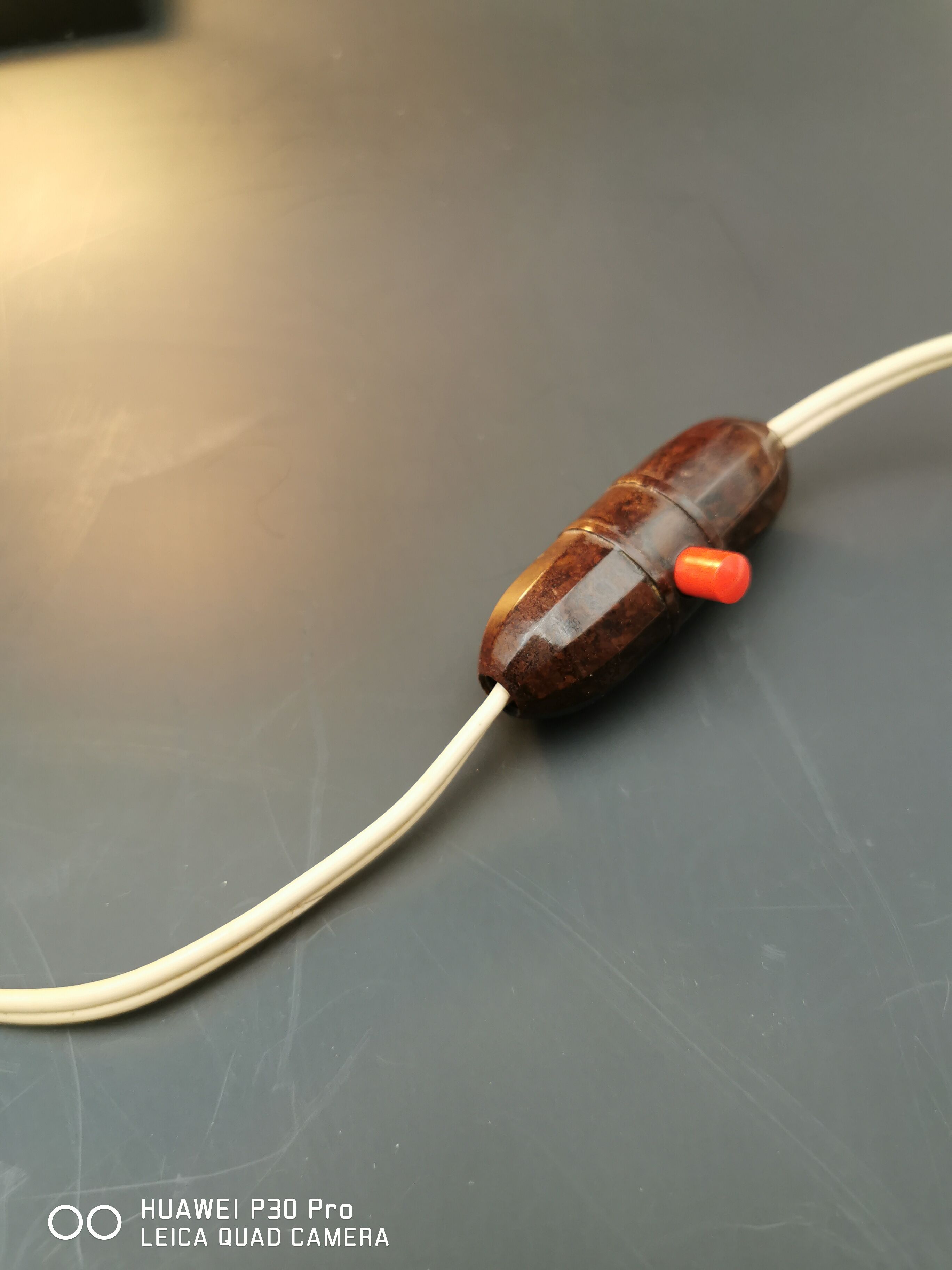 Lamp marble support deer Regulates