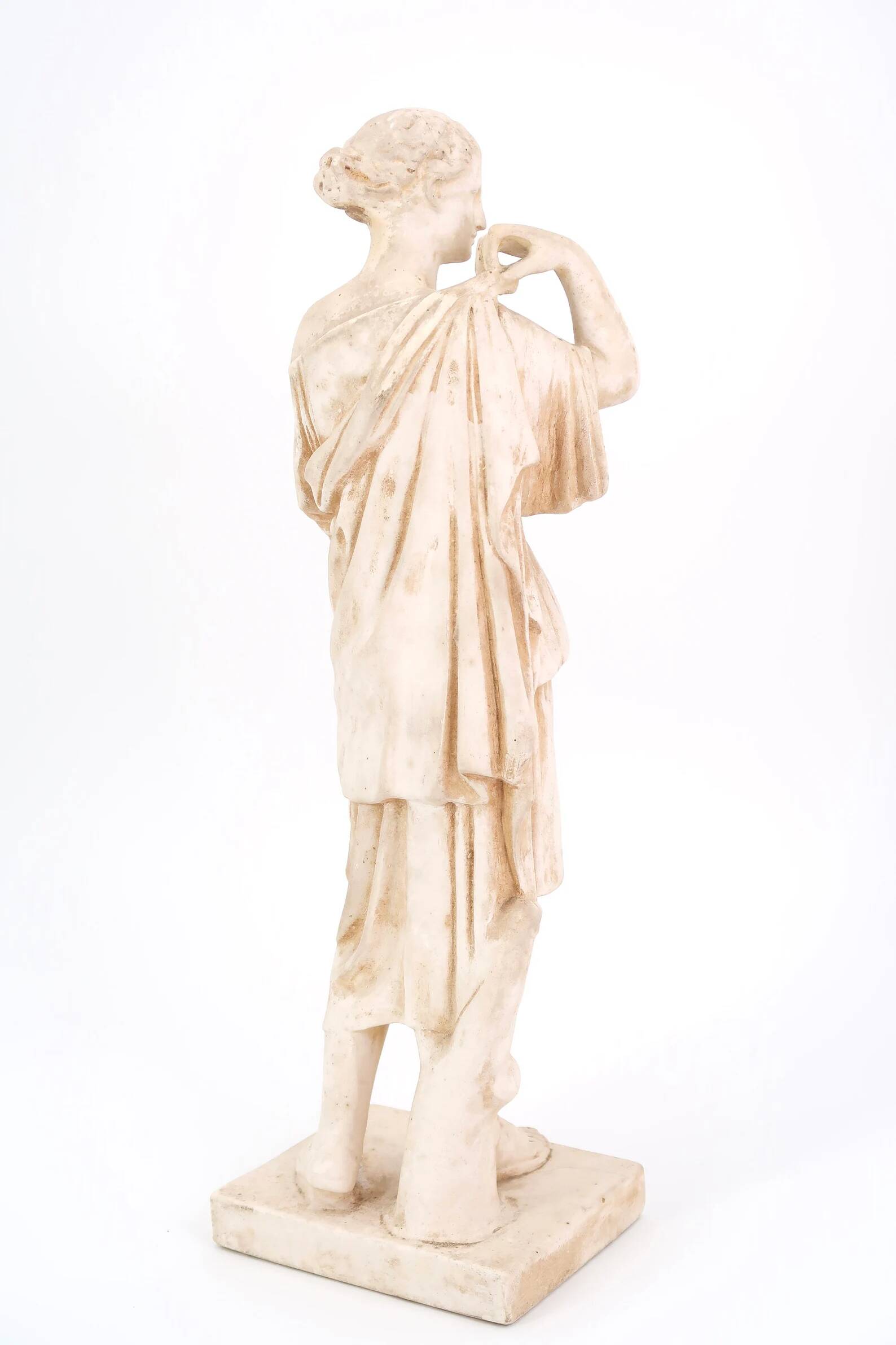 Classical female plaster sculpture by Diane de Gabis