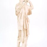 Classical female plaster sculpture by Diane de Gabis
