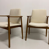 Pair of Borge Mogensen armchairs published by Soborg Mobler, model 165, Denmark 1960