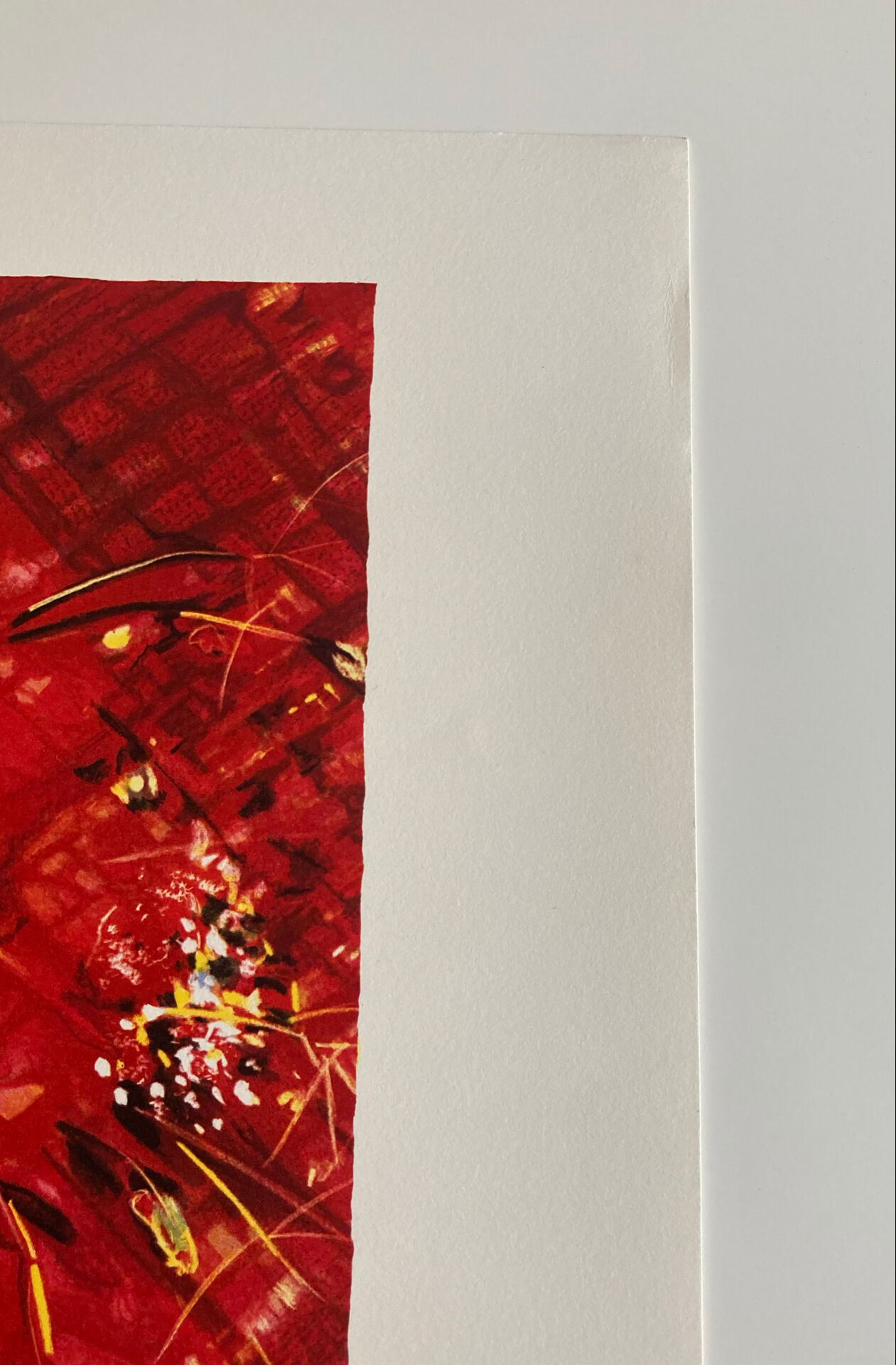 Lithographie (EA) signée Michel Henry - Bouquet Rouge 2005