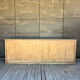 Raw wood sliding door counter