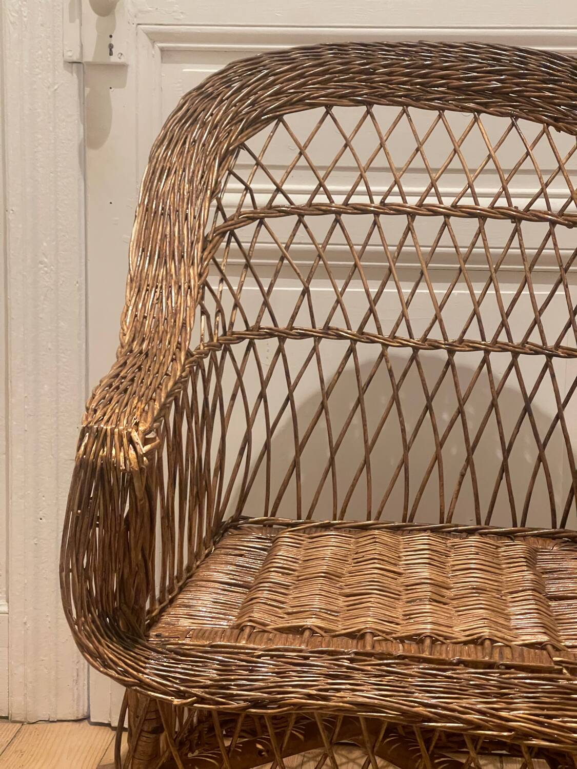 Vintage rattan armchair