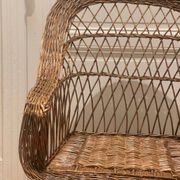 Grand Fauteuil en rotin vintage