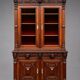 Library and buffet in antique Renaissance style. Beautiful sculptures. Solid oak. France. 19th century.