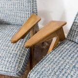 Customizable Pair Of Restored Mid Century "Bunny" Armchairs, 1970's